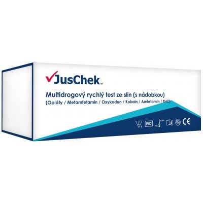 JusChek Multidrogový rychlý test ze slin 1 ks