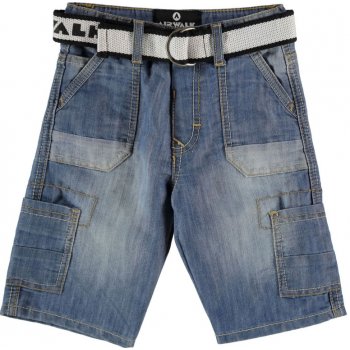 Airwalk Belted Cargo Short junior Boys light wash