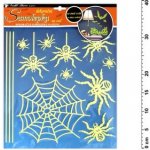 Anděl 10047 samolepící dekorace pavouci svítící ve tmě 38x30cm – Hledejceny.cz
