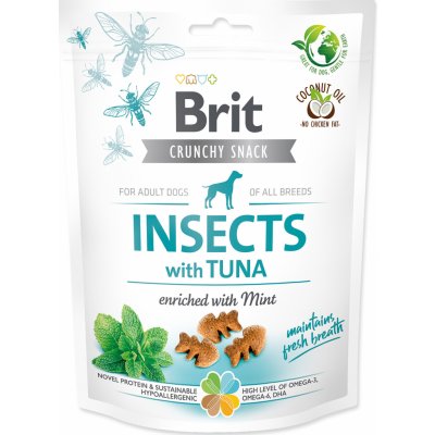 Brit Care Dog Crunchy Cracker Insects with Tuna enriched with Mint 200 g – Zboží Mobilmania
