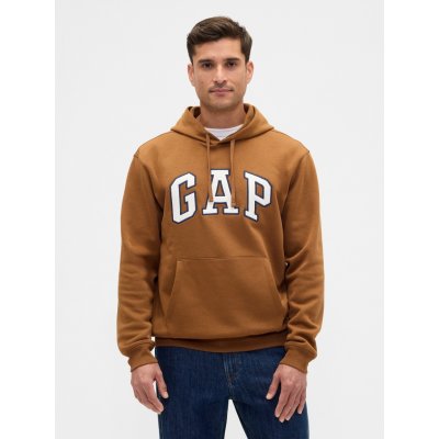 Gap mikina s logem hnědá – Zboží Mobilmania