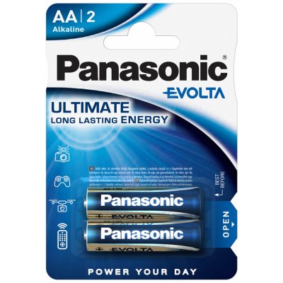 PANASONIC EVOLTA Platinum AA 2ks LR6EGE/2BP – Zbozi.Blesk.cz