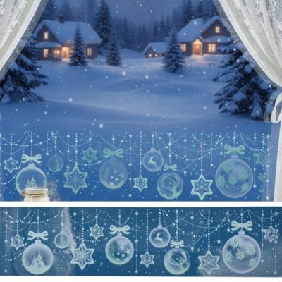 CHRISTMAS_TO Samolepky na okno Vánoční dotek, 30 cm – Hledejceny.cz