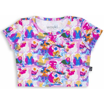 Wouki Dívčí crop top Omoshiroi - Pink – Sleviste.cz