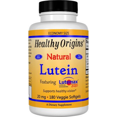 Healthy Origins Lutein 20 mg + 4 mg zeaxanthin 180 kapslí