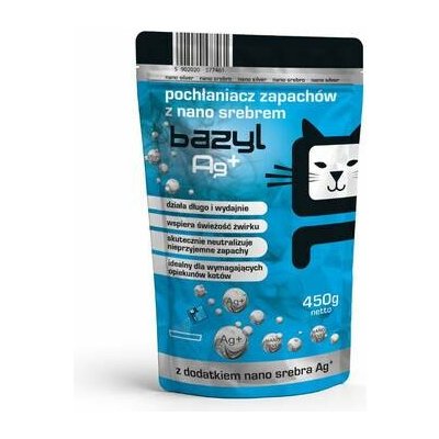 Bazyl Ag+ Absorbér zápachu a desinfekční prach 450 g – Hledejceny.cz