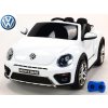 Dětské elektrické vozítko Dea elektrické autíčko VW Beetle Dune cabrio bílá metalíza