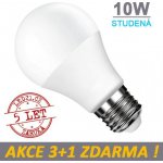 LED21 LED žárovka E27 10W 18xSMD2835 806lm CCD Studená bílá, 3+1 – Zboží Živě