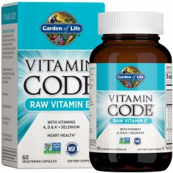 Garden of Life Vitamin E Raw 60 kapslí