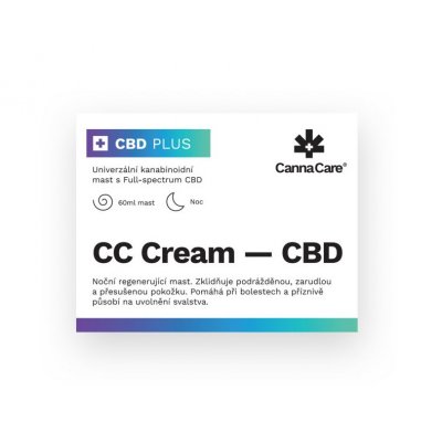 CannaCare Noční konopná mast CC Cream s CBD 60 ml – Zboží Dáma