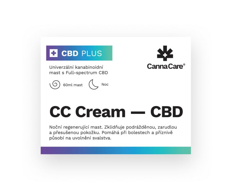 CannaPlus CannaCare Noční konopná mast CC Cream s CBD 60 ml