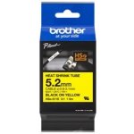 Brother HSE-611E, bužírka žlutá / černá 5,2 mm – Zbozi.Blesk.cz