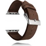 LAVVU Tmavě hnědý kožený řemínek Top Grain pro APPLE WATCH 42-44 mm LSXACS2 – Zboží Mobilmania