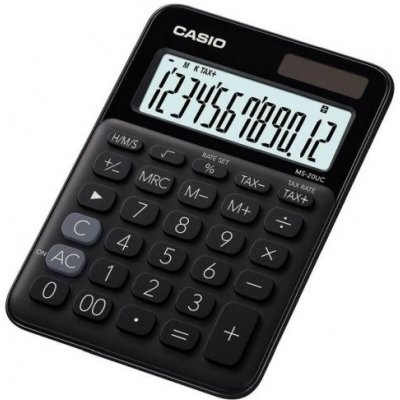 Casio MS 20 UC, 12 míst, černá – Zboží Mobilmania