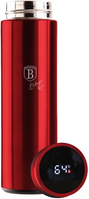Berlingerhaus termoska BH 7955 nerez s LED displejem Burgundy 450 ml