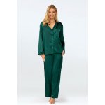 Amina dámské saténové zelené – Zboží Mobilmania