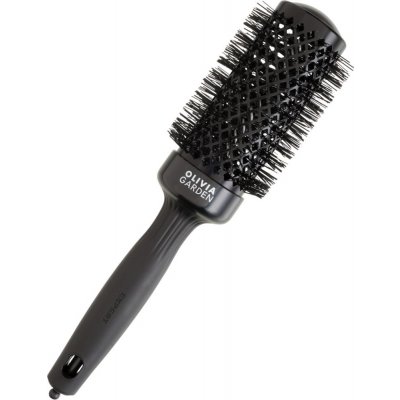 Olivia Garden Expert Blowout Shine Round Brush Black kartáč na vlasy 45 mm – Zboží Dáma