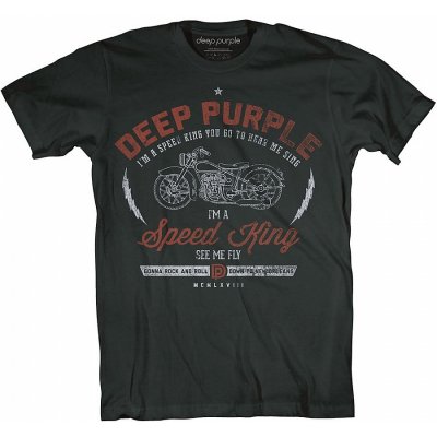 Deep Purple tričko Speed King black – Zboží Mobilmania