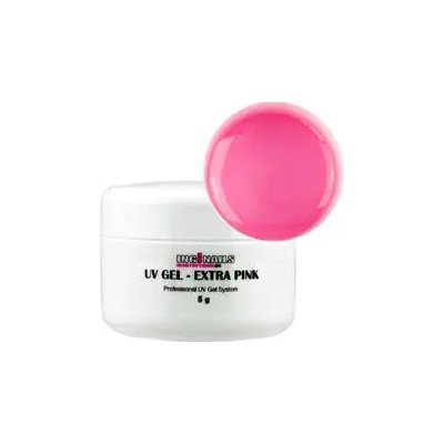 IngiNails Modelovací UV gel Extra Pink jednofázový průhledný 5 g