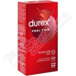 Durex Feel Thin Regular Fit 12 ks – Zboží Mobilmania
