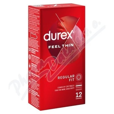 Durex Feel Thin Regular Fit 12 ks