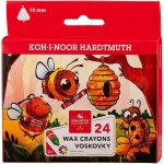 Koh-i-noor trojhranné voskovky MAXI 8274 24 barev – Zboží Mobilmania