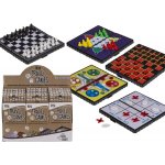 Magnetické cestovní hry Mini šachy, ludo, taháky, tictaktoe, šeky – Zboží Dáma