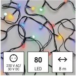 Emos D5M05 LED cherry řetěz kuličky venkovní i vnitřní multicolor 8 m,A – Hledejceny.cz