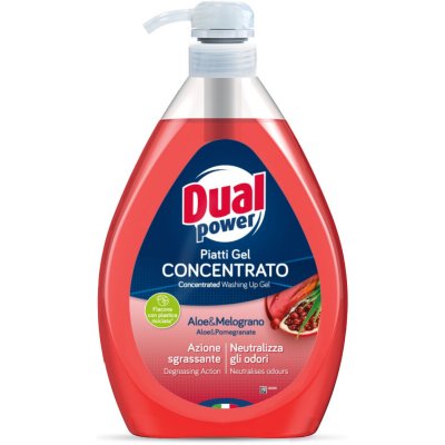 Dual Power gel na nádobí Aloe a Granátové jablko 1 l – Zboží Dáma
