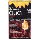 Garnier Olia Red Lacquers olejová permanentní barva na vlasy s vysokým leskem 5.52 Velvety Merlot 60 g – Zboží Dáma