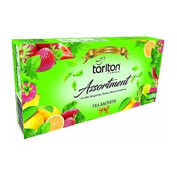 Tarlton Assortment 5 Flavour Green Tea 100 x 2 g