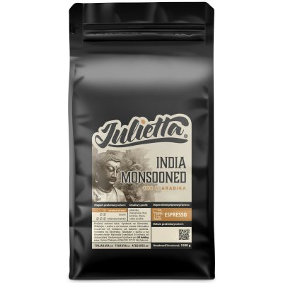 Julietta India Monsooned čerstvě pražená káva 100% Arabika zrnková 1 kg – Hledejceny.cz