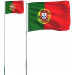 Vlajka Portugalska s tyčí, 5,55 m, hliníková – Hledejceny.cz