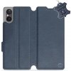 Pouzdro a kryt na mobilní telefon Sony Mobiwear Kožené Flip Sony Xperia 5 V - Modré - L_NBS