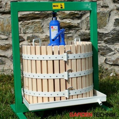 Hydraulický lis na ovoce TIP 50 l Lis: Nerezová výlevka – Zboží Mobilmania