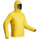 Forclaz pánská turistická prošívaná bunda s kapucí Trek 100 žlutá