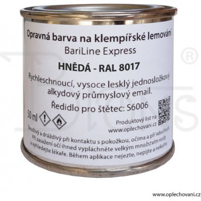 Brons Opravná barva 50 ml - hnědá - RAL 8017