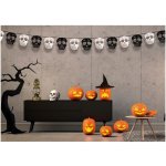 Girlanda černé a bílé lebky 275cm – Zboží Dáma Girlanda černé a bílé lebky 275cm – Zboží Dáma