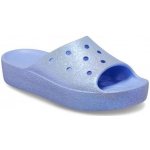 Crocs Classic Platform Glitter Slide W moon jelly modrá – Zboží Dáma