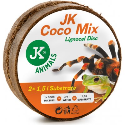 JK Animals Coco Mix Lignocel Disc 2x110 g – Zboží Mobilmania