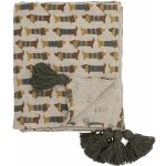 Bloomingville přehoz na postel Dětský Charlie zelená béžová 160 x 130 cm – Zboží Dáma