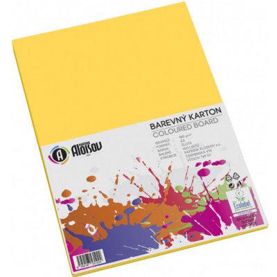 Barevný papír žlutý A3 180g 100 listů – Zboží Dáma