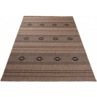 Makro Abra Sisal Floorlux 20315 Coffee / Black – Zboží Mobilmania