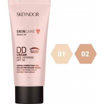 Skeyndor Skincare Makeup DD Cream SPF50 lehký tónovací krém pro všechny typy pleti 01 40 ml