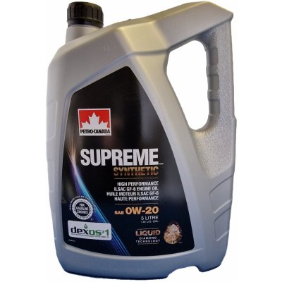 Petro-Canada SUPREME SYNTHETIC 0W-20 5 l – Zboží Mobilmania