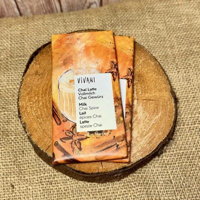Vivani Čokoláda mléčná s kořením Chai latte Bio 80 g – Sleviste.cz