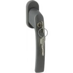 DOMINO Okenní klika Pluton-O plastová F9 Titan anodovaný se zámkem – Zboží Mobilmania