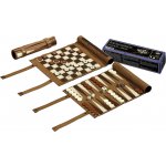 Philos Šachy, Dáma, Backgammon - cestovní, imitace kůže – Hledejceny.cz