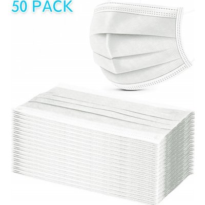 Kenko Rouška jednorázová čtyřvrstvá Bílá 50 ks – Zboží Dáma