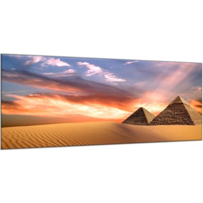 Obraz skleněný pyramidy Egypt - 70 x 90 cm – Zboží Mobilmania